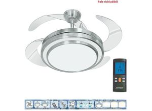 8008523012106 - Lustra 4-Flügel-Deckenventilator Licht-Fernbedienung Reverce-Funktion - Johnson