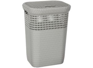 8009371043915 - Plastik wäschekorb 60l rattan taupe - Maulwurf - 5five