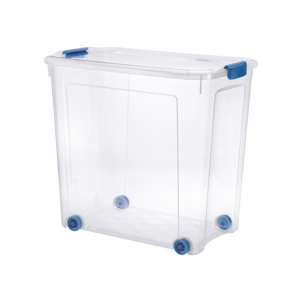 8009404272053 - Aufbewahrungsbox Combi Box 8035952ABM 85 Liter mit Deckel außen 593x380x554mm Kunststoff transparent ozeanblau 8009404272053