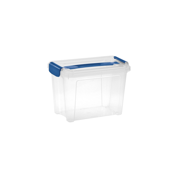 8009404272084 - Aufbewahrungsbox Combi Box Henkel 8034300ABM 46 Liter mit Clipdeckel außen 27x170x192mm Kunststoff transparent ozeanblau 80