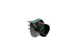 8009561118423 - Fanton - Adattatore triplo Vertical System nero spina italiana 2P+T 16A 2 prese 2P+T 16A 1 presa italo tedesca 2P+T 16A 82241 - Schwarz 8009561118423 - Fanton - Adattatore triplo Vertical System nero spina italiana 2P+T 16A 2 prese 2P+T 16A 1 presa italo tedesca 2P+T 16A 82241 - Schwarz