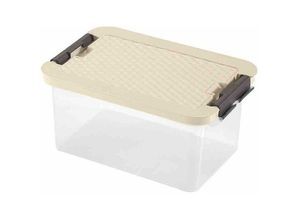 8010059046029 - Systembox 8 l 33 x 22 x 16 cm Deckel in Rattanoptik farbig sortiert - Heidrun