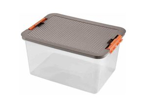 8010059046050 - HEIDRUN Systembox 38 l 52 x 37 x 27 cm Deckel in Rattanoptik farbig sortiert