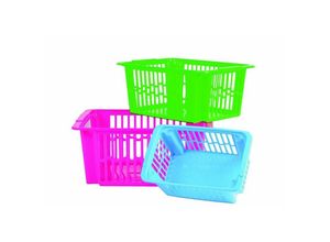 8010059050958 - - 12x Stapelkörbe Korb 5L Aufbewahrung Kisten Boxen Korb Taschen Regal Ordnung