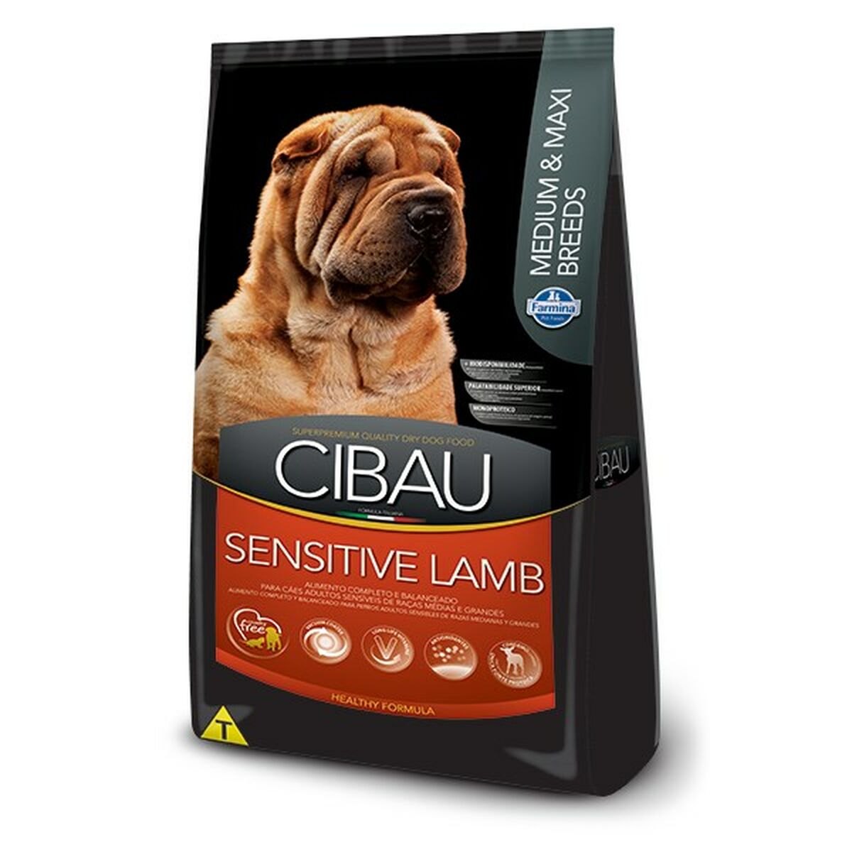 8010276031044 - Futter SENSITIVE LAMB MEDIUM & MAXI Erwachsener Lamm 14 Kg