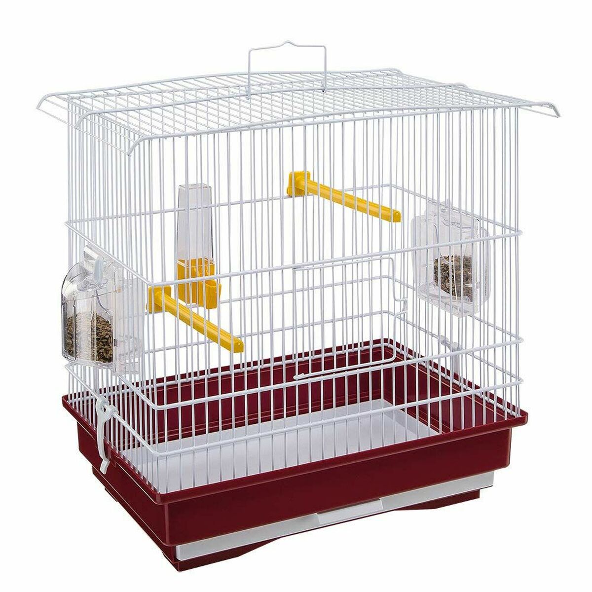8010690139623 - Vogelkäfig Giusy Rot Weiß 8010690139623 - Vogelkäfig Giusy Rot Weiß