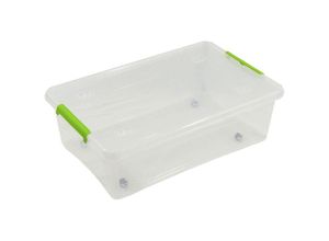 8010693119899 - Art Plast Aufbewahrungsbox MP40TTV Kunststoffbox mit Rollen 25Ltr 585x390x170 Spielzeugbox Wäschebox Regalbox Deckel