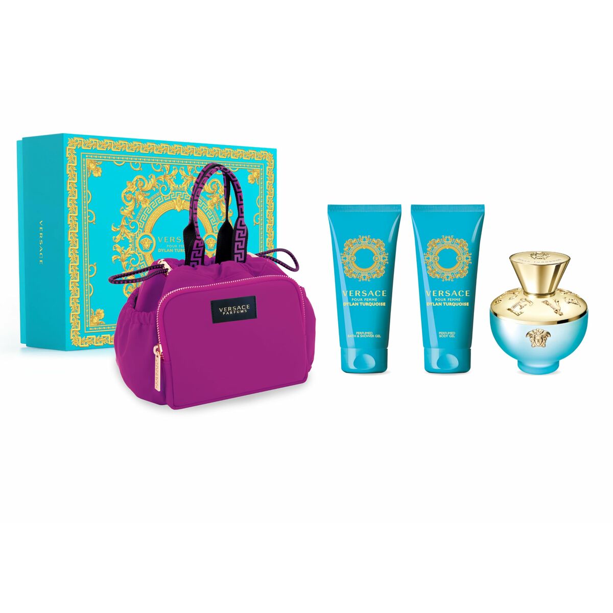 8011003885008 - Set mit Damenparfüm EDT Dylan Turquoise 4 Stücke 8011003885008 - Set mit Damenparfüm EDT Dylan Turquoise 4 Stücke