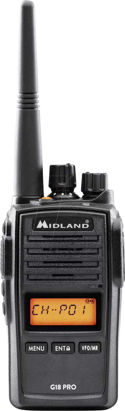 8011869206658 - MIDLAND G18 04 - PMR Funkgerät IP67 schwarz