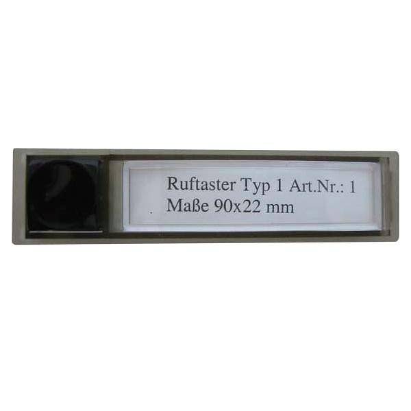 8012199166100 - BTicino 1 Ruftaster 90x22mm fTürstationen TERRANEO