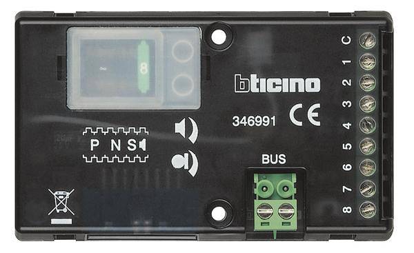 8012199416663 - Bticino - legrand Türlautsprechermodul sw 8 up Bus 8RT 55x90x26mm 346991 - schwarz 8012199416663 - Bticino - legrand Türlautsprechermodul sw 8 up Bus 8RT 55x90x26mm 346991 - schwarz