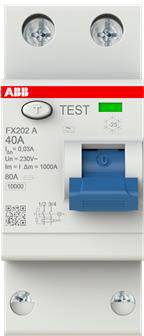 8012542416852 - ABB FI-Schutzschalter FX202A-40 003 2PTyp A40A30mA 2CSF202165R1400