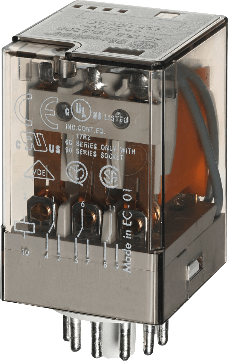 8012823047485 - FIN 60138 12V - Industrierelais 3x UM 250V 10A 12VAC