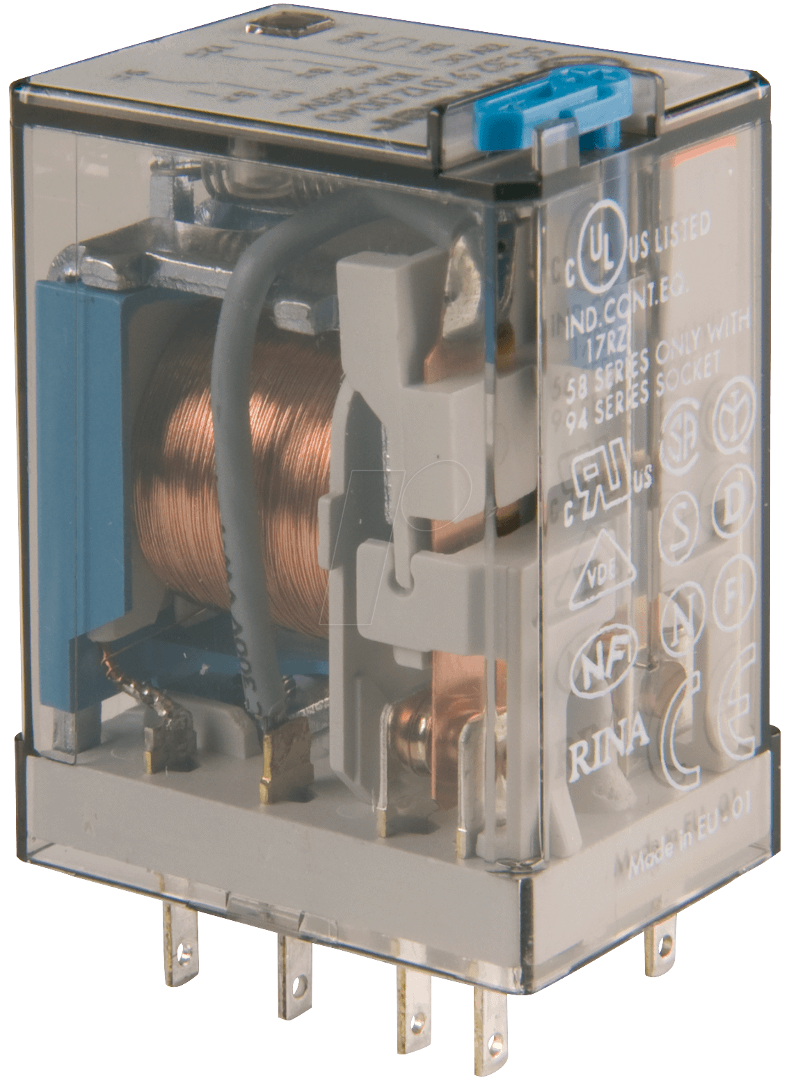 8012823081106 - 553290120040 Steckrelais 12 V DC 10 A 2 Wechsler 10 St Tray