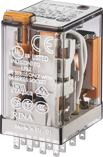 8012823087085 - Finder Miniatur-Industrie-Printrelais 553482305050 4W 7A 230VAC