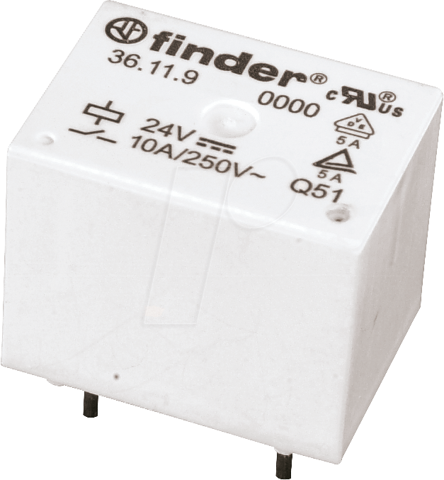 8012823125220 - FIN 3611 24V - Finder-Subminiaturrelais 1x UM 250V 10A 24V