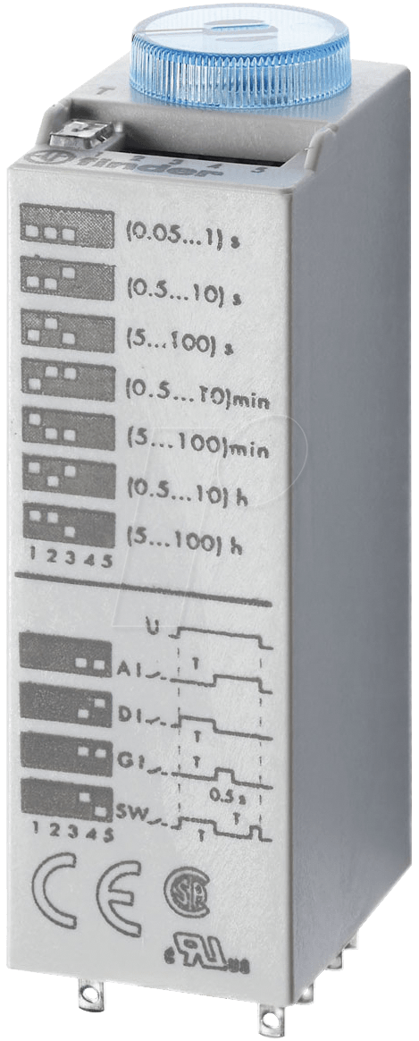 8012823275574 - FIN 85040 24V - Zeitrelais steckbar 4 Wechsler 7A   24V