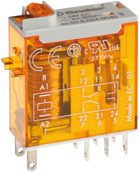 8012823303437 - FIN 46528 230V - Industrie-Miniatur-Relais Faston-Anschlüsse
