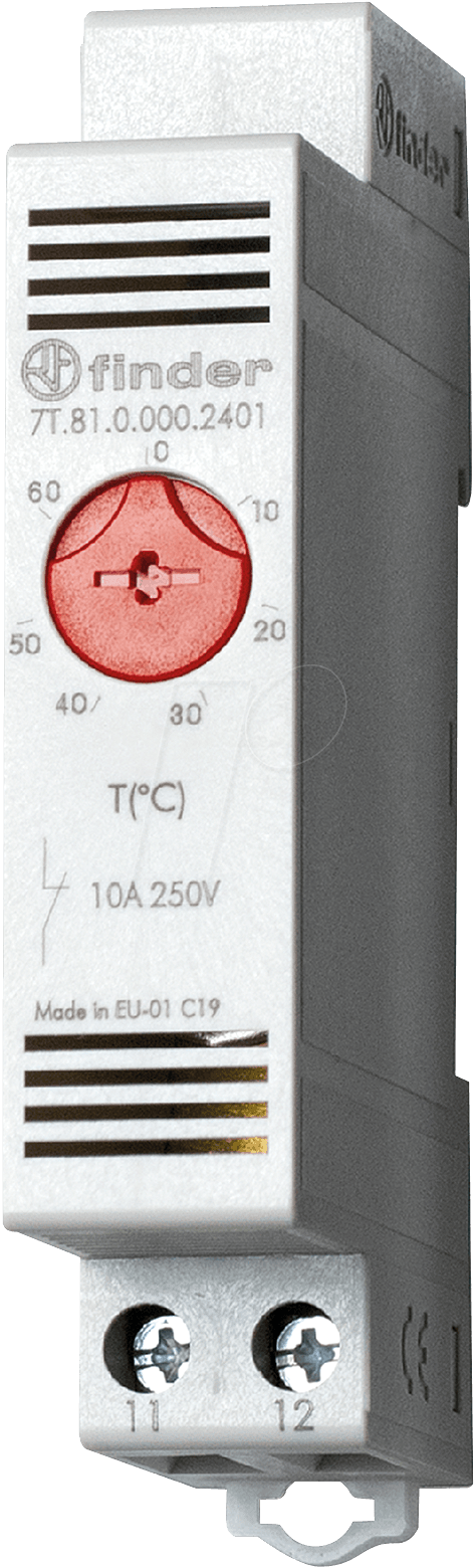 8012823366883 - Schaltschrankheizungs-Thermostat 7T8100002401 250 v ac 1 Öffner (l x b x h) 888 x 175 x - Finder