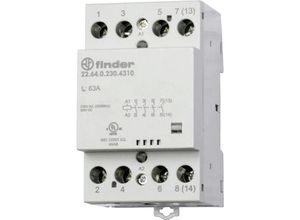 8012823376554 - 226400244610 Installationsschütz 2 Öffner 2 Schließer 440 v ac 1 St - Finder