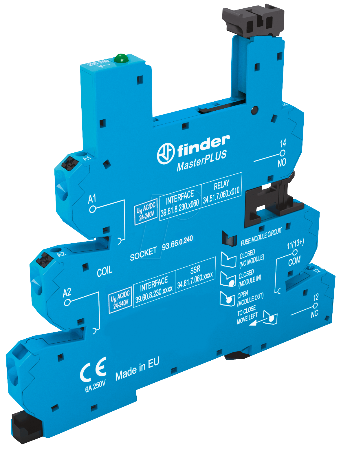 8012823398181 - FIN 9363 24-240 - Relaisfassung - Schraub 24 … 240 V AC DC