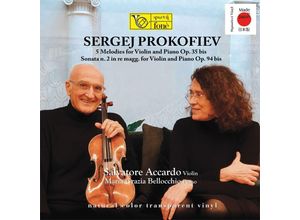 8012871015610 - 5 Melodies For Violin & PianoSonata 2 (Transpare (Vinyl) - Salvatore Accardo & Maria Grazia Bellocchio (LP)