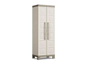 8013183022464 - Webmarketpoint - Mehrzweck-Kleiderschrank mit zwei Türen und vier Einlegeböden Beige excellence 89x54x h182 cm