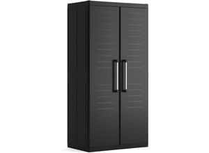 8013183120153 - Detroit XL Hochschrank - 4 Fachböden - 89x54x182cm - Schwarz