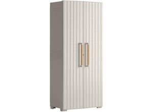 8013183144326 - - Mehrzweckschrank Groove Beige und Sandfarben Mehrfarbig