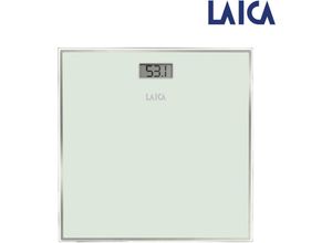 8013240102498 - Bscula de bao PS1068W blanca - lcd 521CM - peso mximo 150KG - divisiones 100G - plataform - Laica