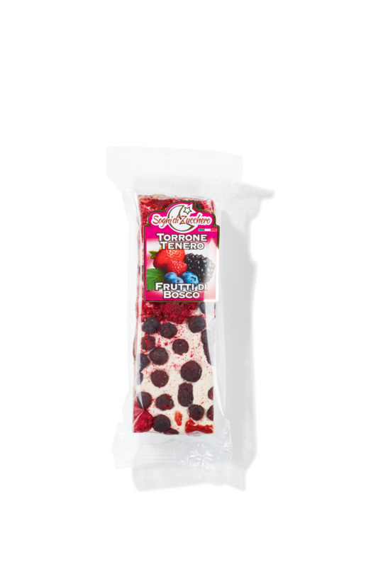 8013273110675 - Fruchtig zarter Soft-Nougat-Riegel Waldfrucht mit Mandeln 50g