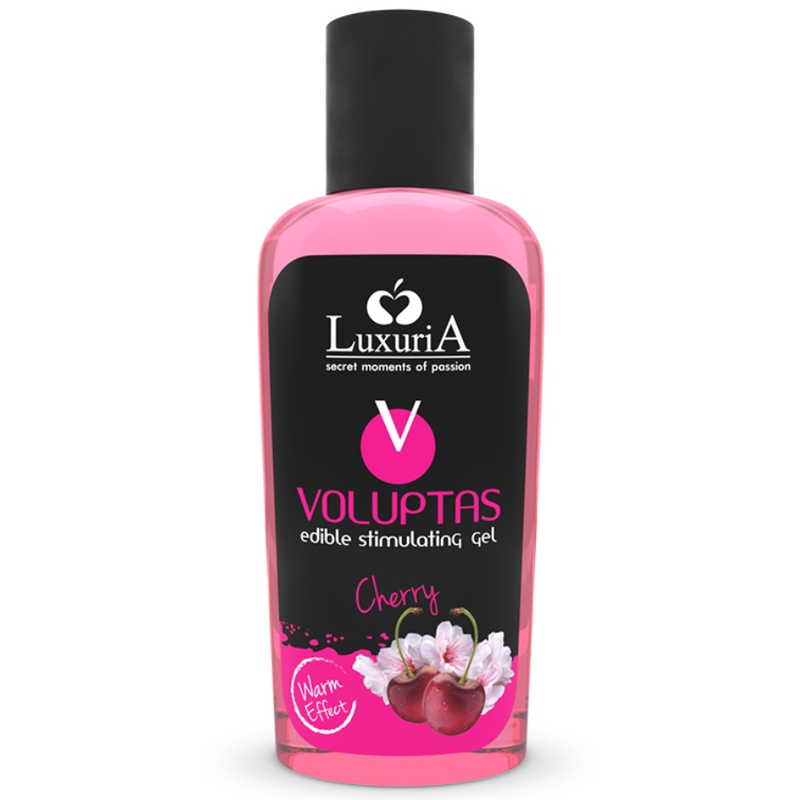 8013388002162 - - VOLUPTAS ESSBARES MASSAGEGEL MIT WRMENDEM EFFEKT - KIRSCH 100 ML