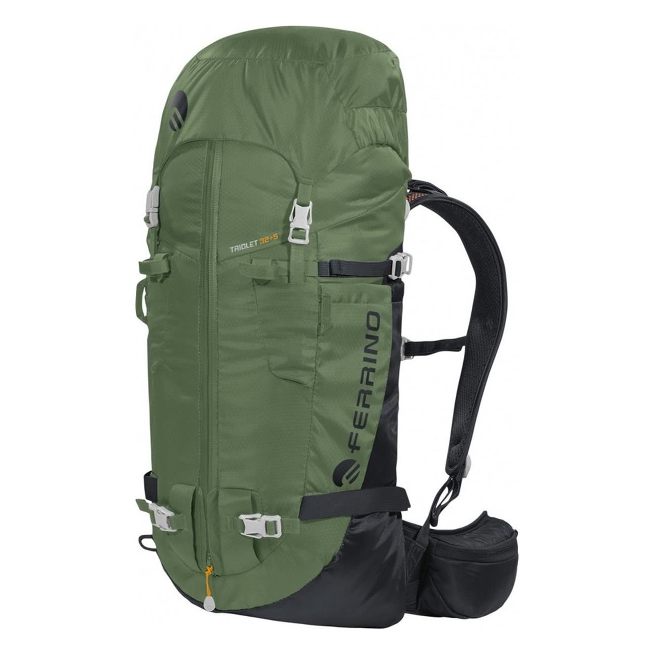 8014044002663 - Leichtes und vielseitiges Triolet 32+5L Alpinrucksack in Grün