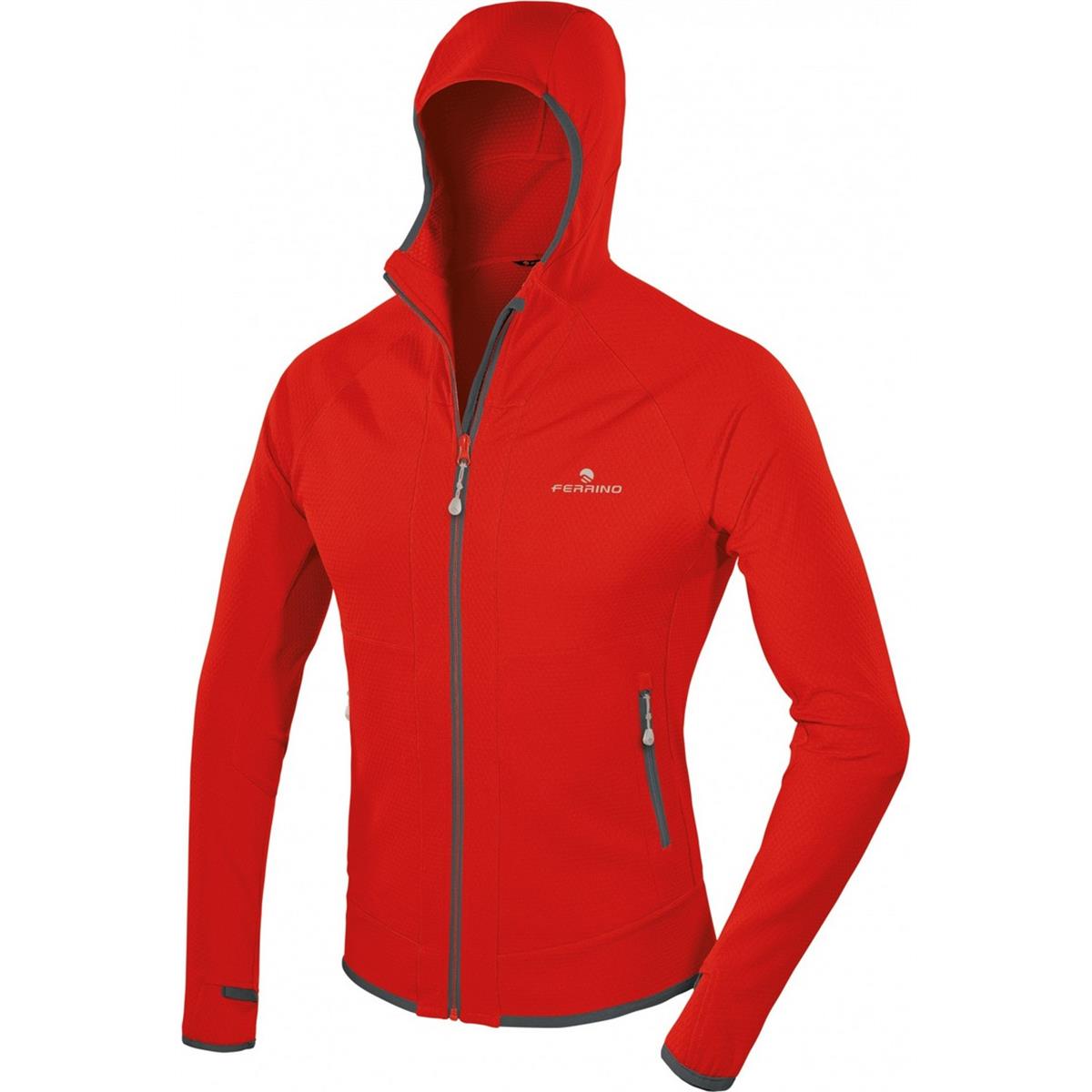 8014044015151 - Rot Herrenjacke Größe S mit Kapuze Mitchell für Trekking