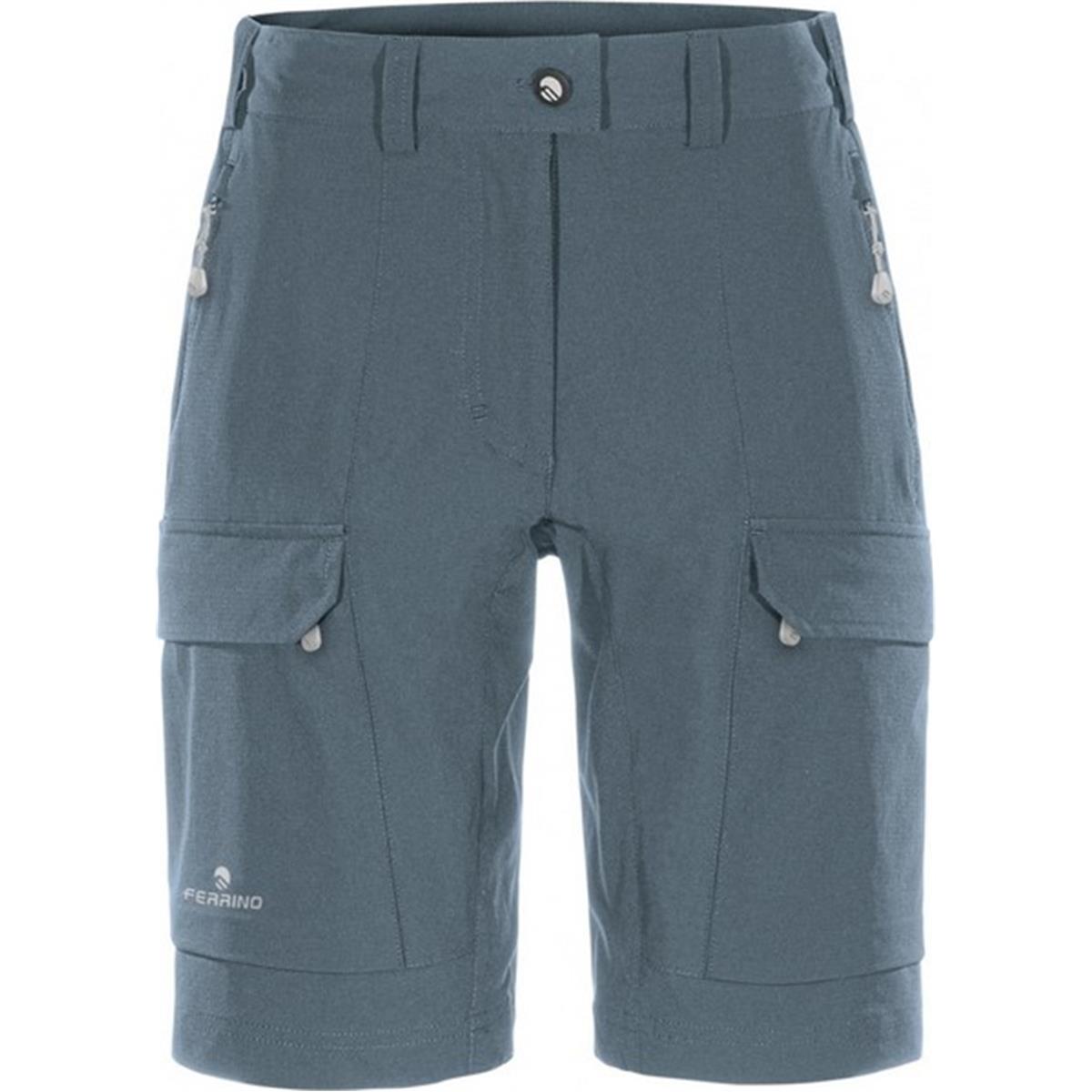 8014044021220 - Damen Shorts Laja Steel Trekking Größe 46 mit Reißverschlusstaschen