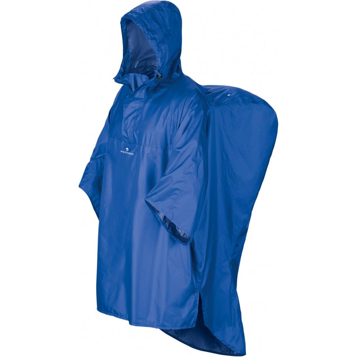 8014044873164 - Wasserdichte Hiker Poncho Blau Größe SM