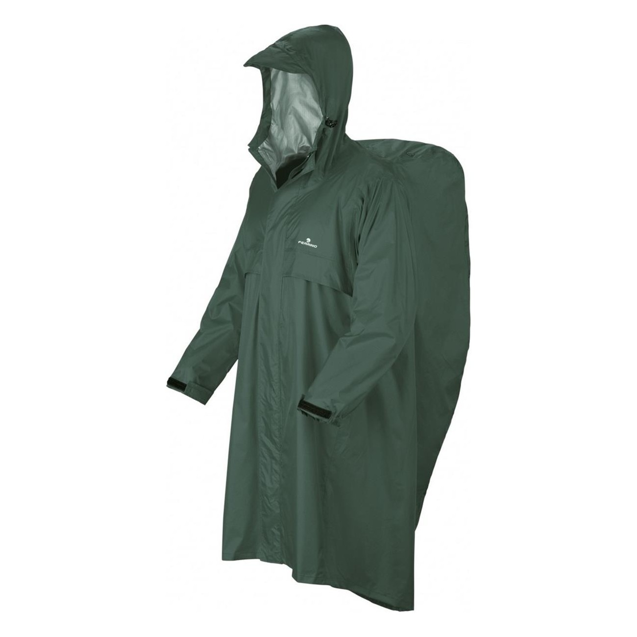 8014044956638 - Trekker RP S M Regenmantel Grün wasserdicht und winddicht für Trekking