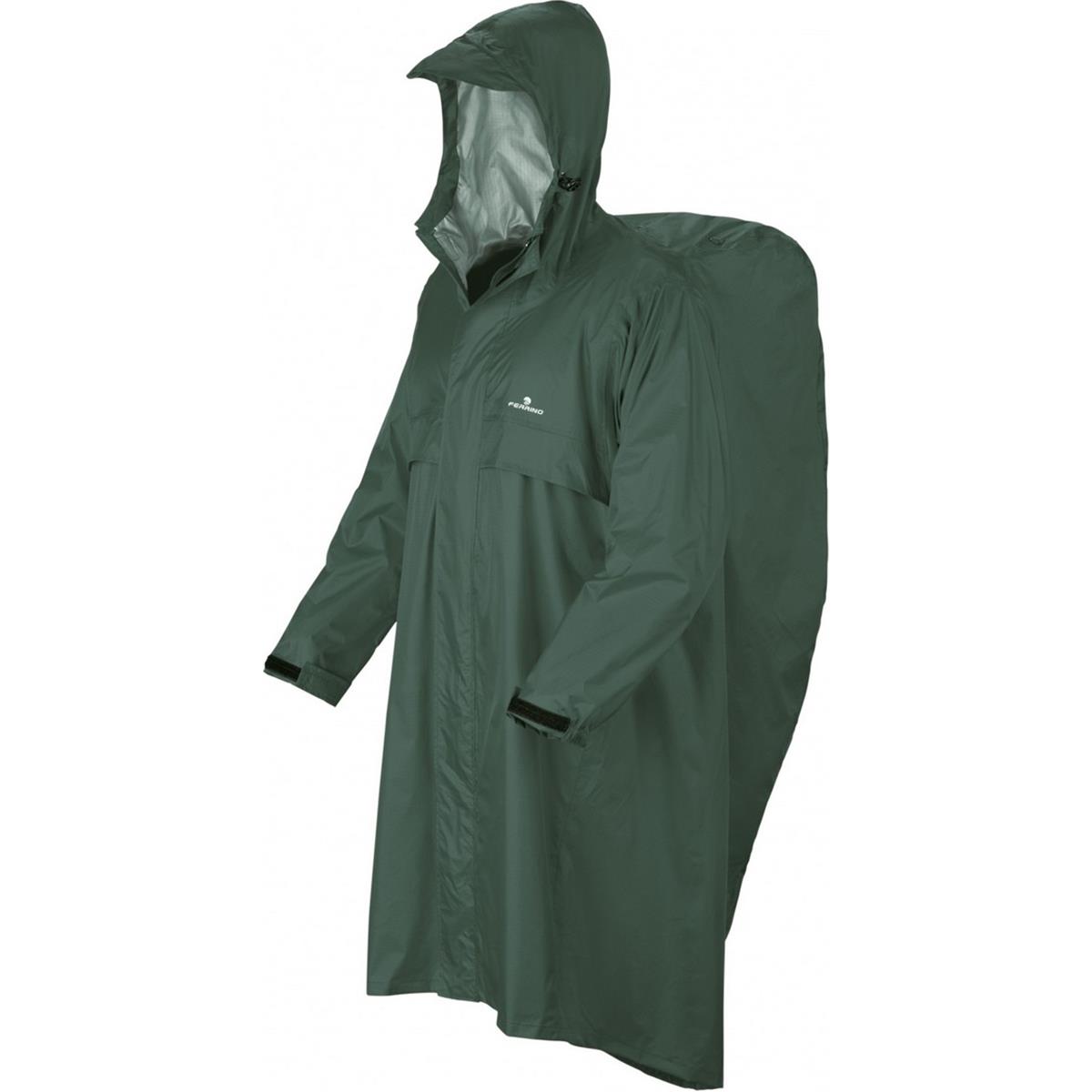 8014044956669 - Wasserdichte Trekker-Mantel L XL Grün für Trekking und Reisen