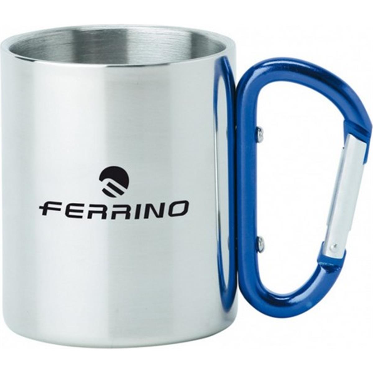 8014044959707 - Edelstahl Tasse mit Karabiner 90g 7x8cm für Camping