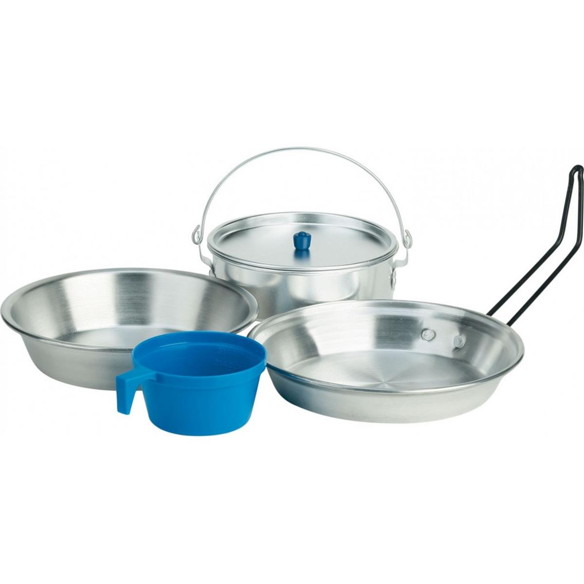 8014044960994 - Camping-Set aus Aluminium mit Töpfen und Pfanne