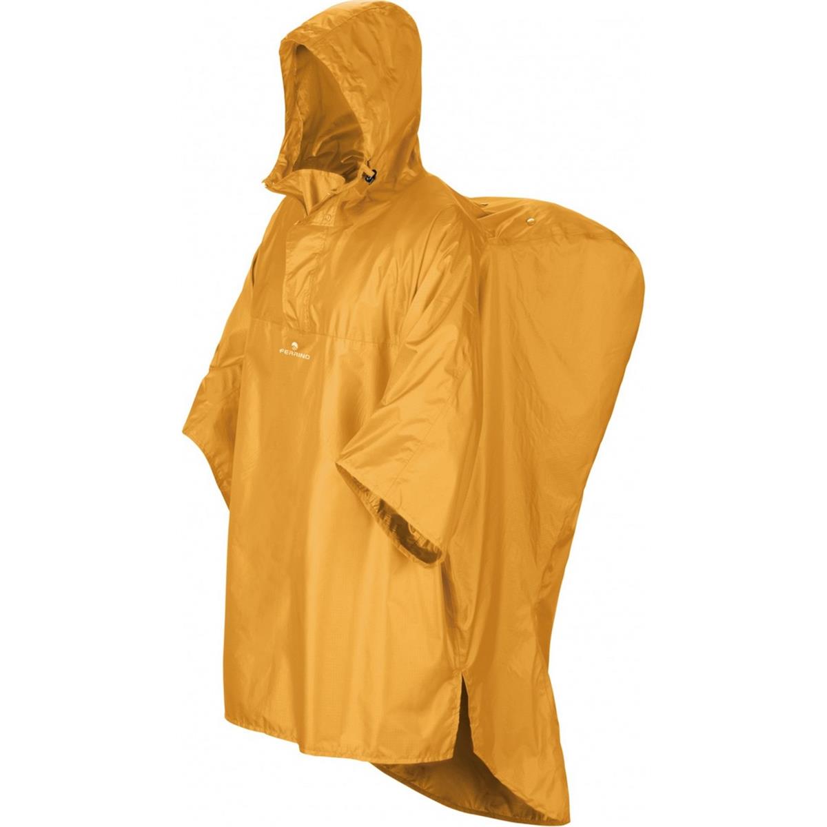 8014044980008 - Wasserdichte Hiker-Poncho Gelb Größe XL für Trekking und Reisen