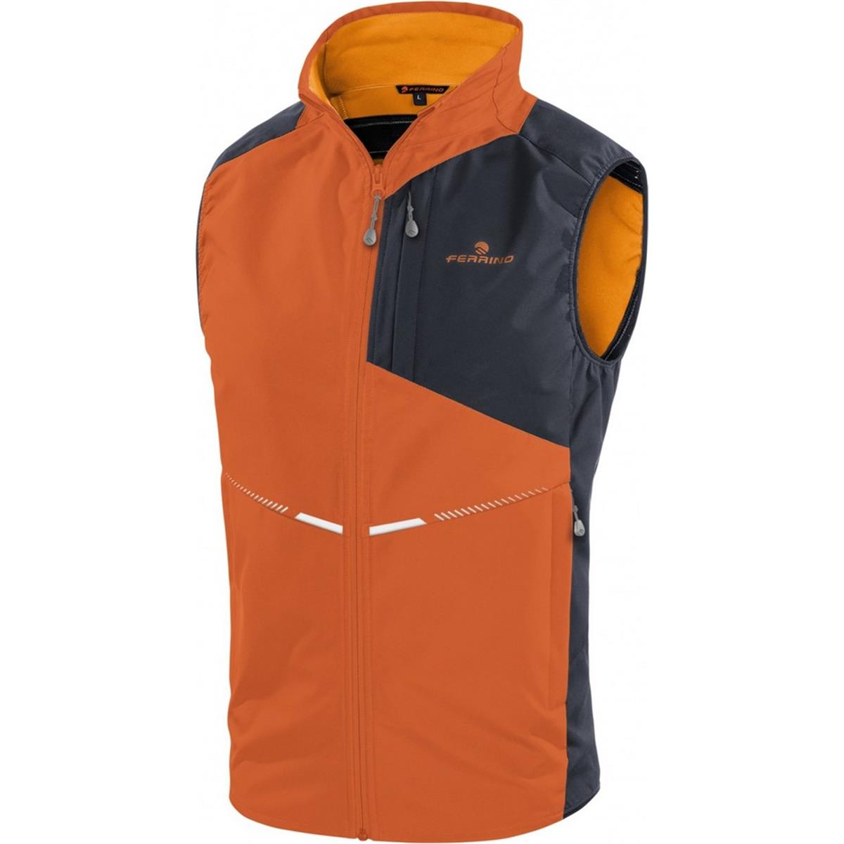 8014044996849 - Unisex Softshell Weste Orange L Winddicht und Atmungsaktiv