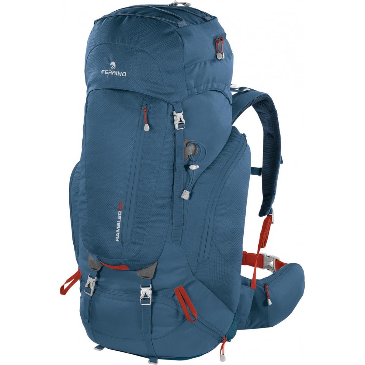 8014044997143 - Rambler 55L Rucksack Blau für Trekking und Ausflüge