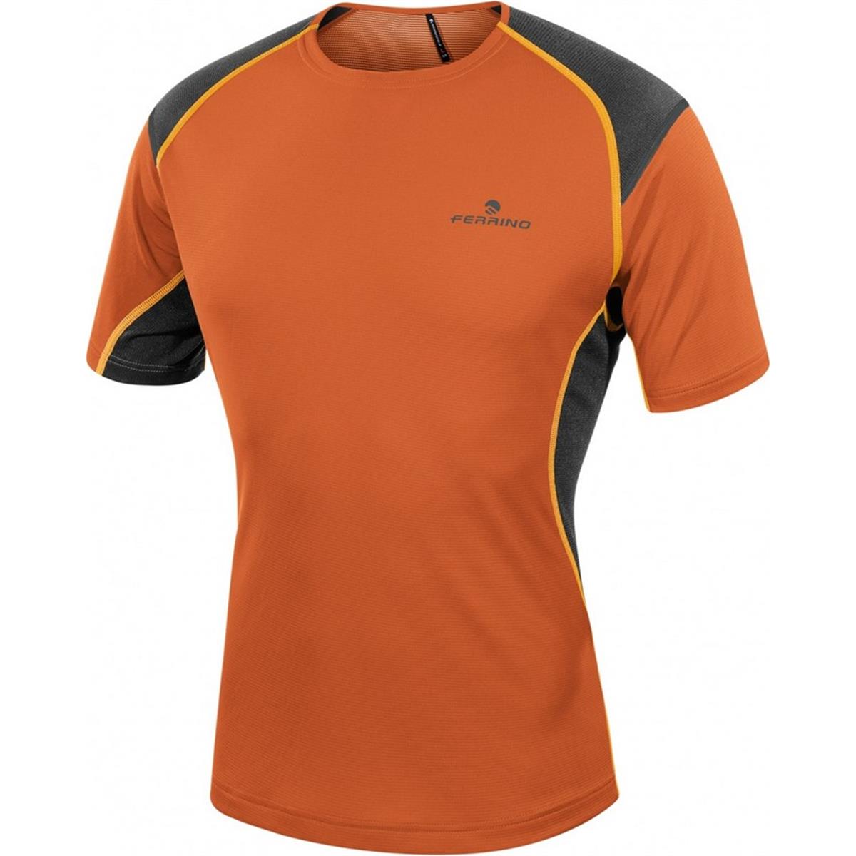 8014044998508 - Herren T-Shirt Warm Orange L Trail Running Trekking Anti-Geruch