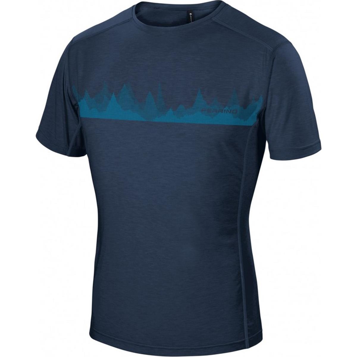 8014044998591 - Herren T-Shirt Dunkelblau XL für Trekking und Reisen