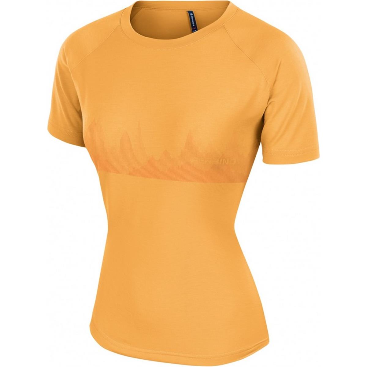 8014044998737 - Damen T-Shirt Orange L Trekking Reise Polyester Lyocell