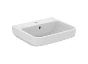 8014140503712 - iLife B - Waschtisch 50x44 cm mit Überlauf mit Hahnloch weiß T460901