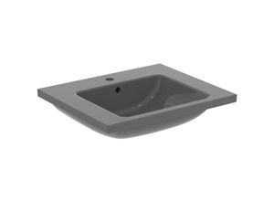 8014140512011 - ILife b - Möbelwaschbecken 61x51 cm mit Überlauf Hahnloch grau glänzend T460558 - Ideal Standard