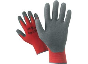 8014211173080 - Ferramenta1com - 12 x handschuhe nylon latex rot grau g10