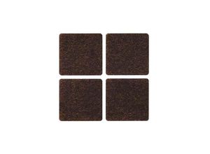 8014211179877 - Ferramenta1com - 50 x pack filzgleiter für braune stühle 30x30 mm